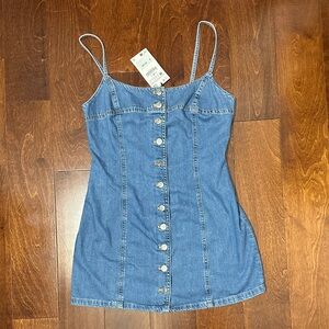 Zara Blue Denim Mini Dress